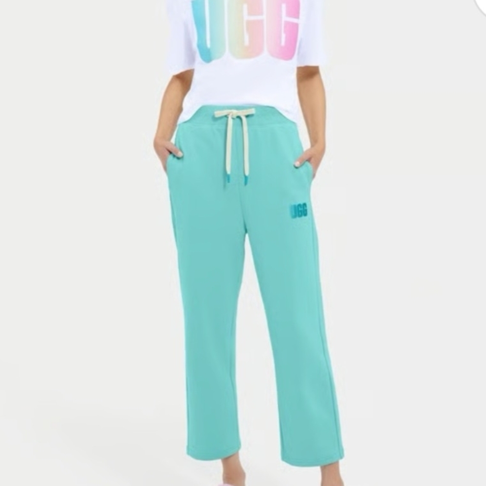 UGG Blue Track Pants with Elastic Waistband and Relaxed Fit NWOT